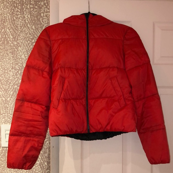 red puffer jacket primark